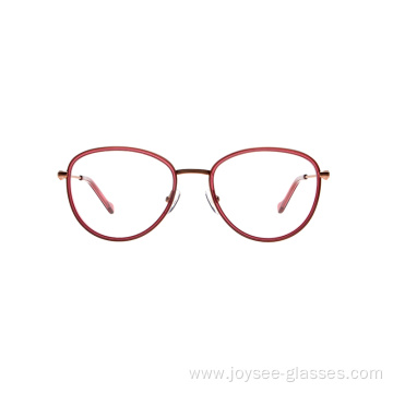 Classical Round Double Color Metal Eyeglasses Frames